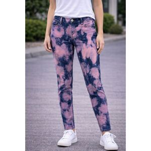 Vigold Skinny Leg Tie Dye Jeans Purple Multicolor 9/10